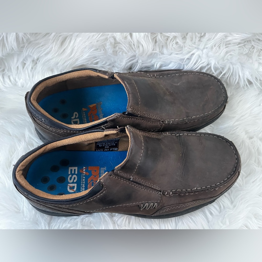 Men's Timberland PRO Alloy Toe Slip-On Work Shoe 91694 - Picture 3 of 6